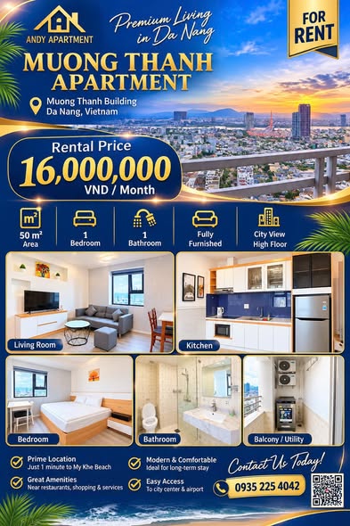 Apartment - 1 Bedroom - 51 Tran Bach Dang Street